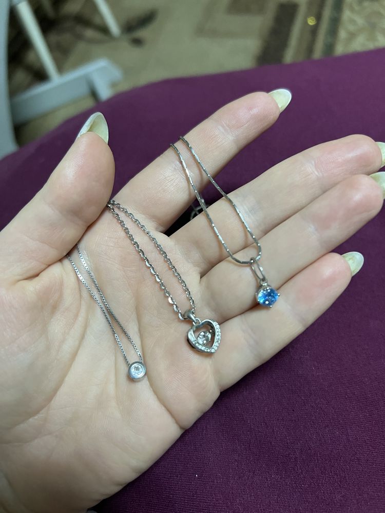 Продам срібло цепочки сережки