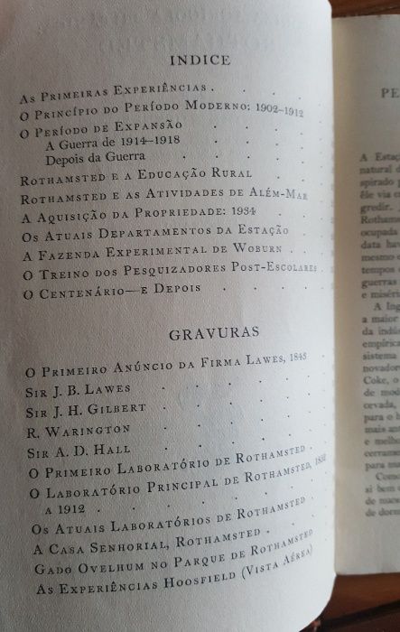 Sir E. J. Russell - Pesquiza Agrícola Britânica: Rothamsted