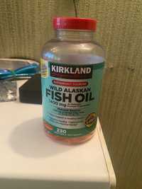 Риб'ячий жир Kirkland Wild Alaskan Fish Oil 1400mg, 230 капсул США