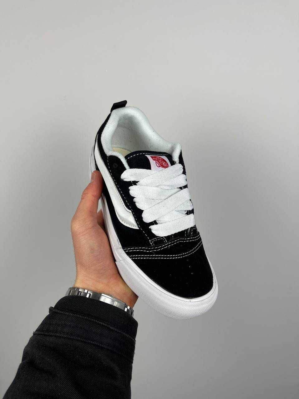 Женские кеды Vans Knu Skool Platform Black White 36-40 Новинка Весны!