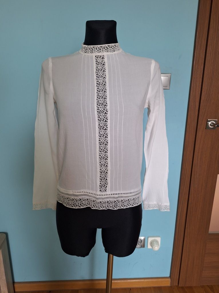 Promod elegancka biała bluzka