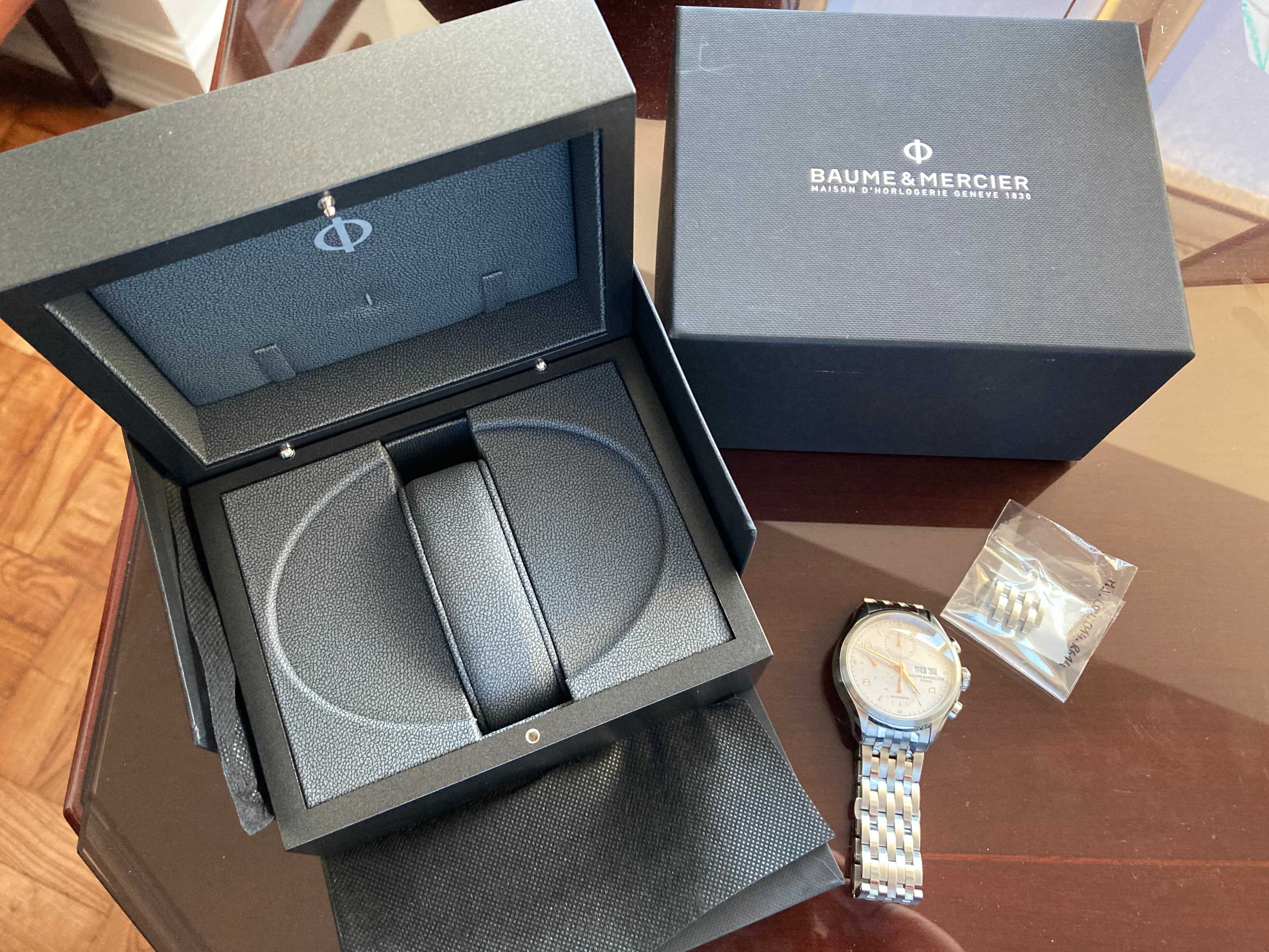 Baume Mercier  Clifton cronografo - como novo