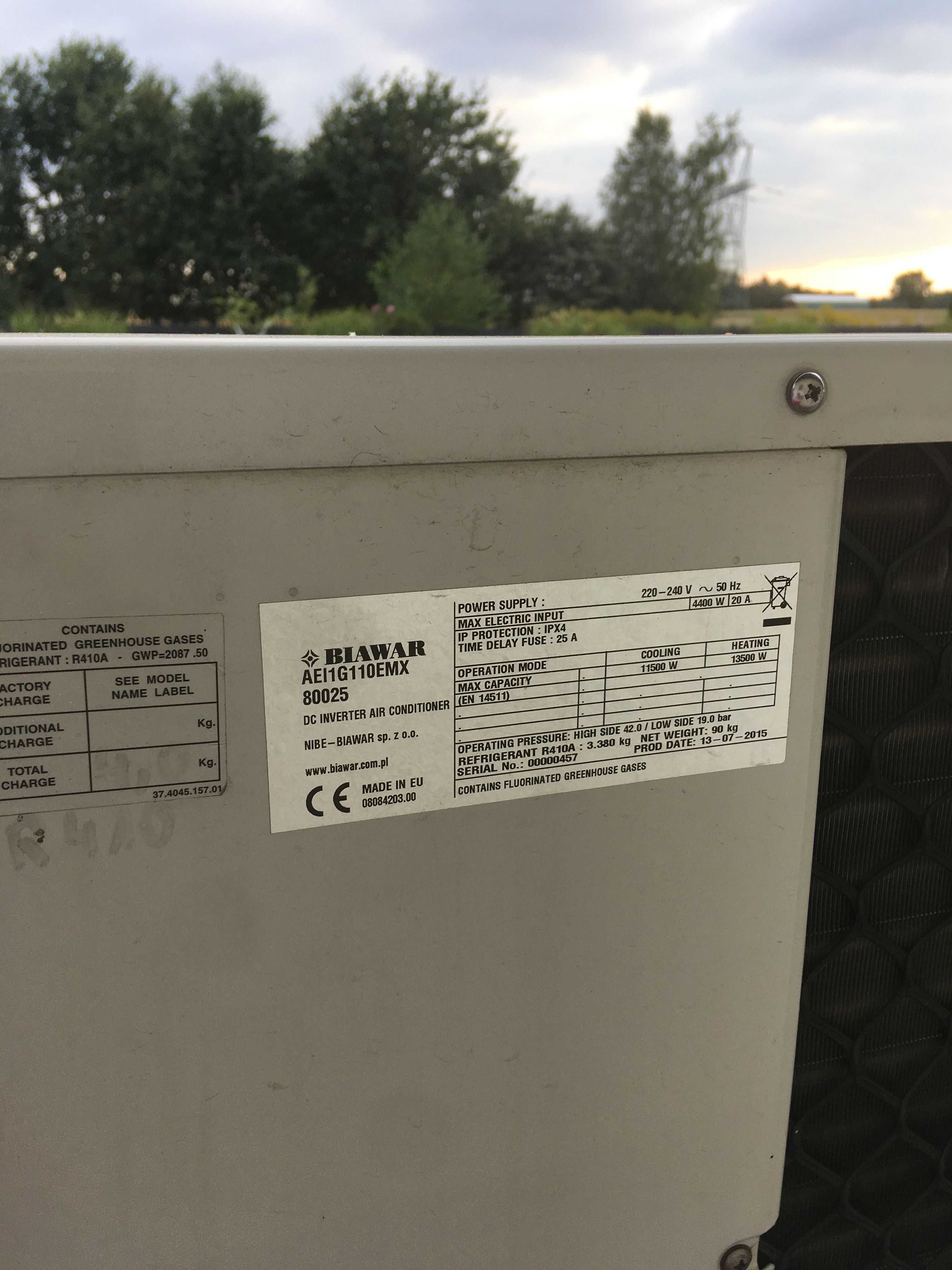 pompa ciepła CO i CWU + trzy klimatyzatory