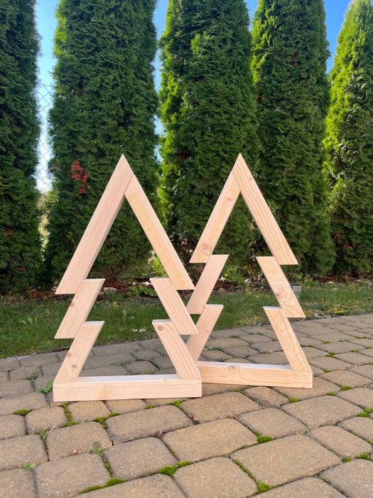 Naturalna drewniana choinka