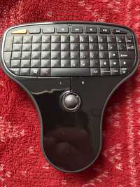 Mini bezprzewodowy pilot zdalnego klawiatura Air Mouse z trackballem