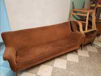 Stara sofa z fotelami do odnowienia