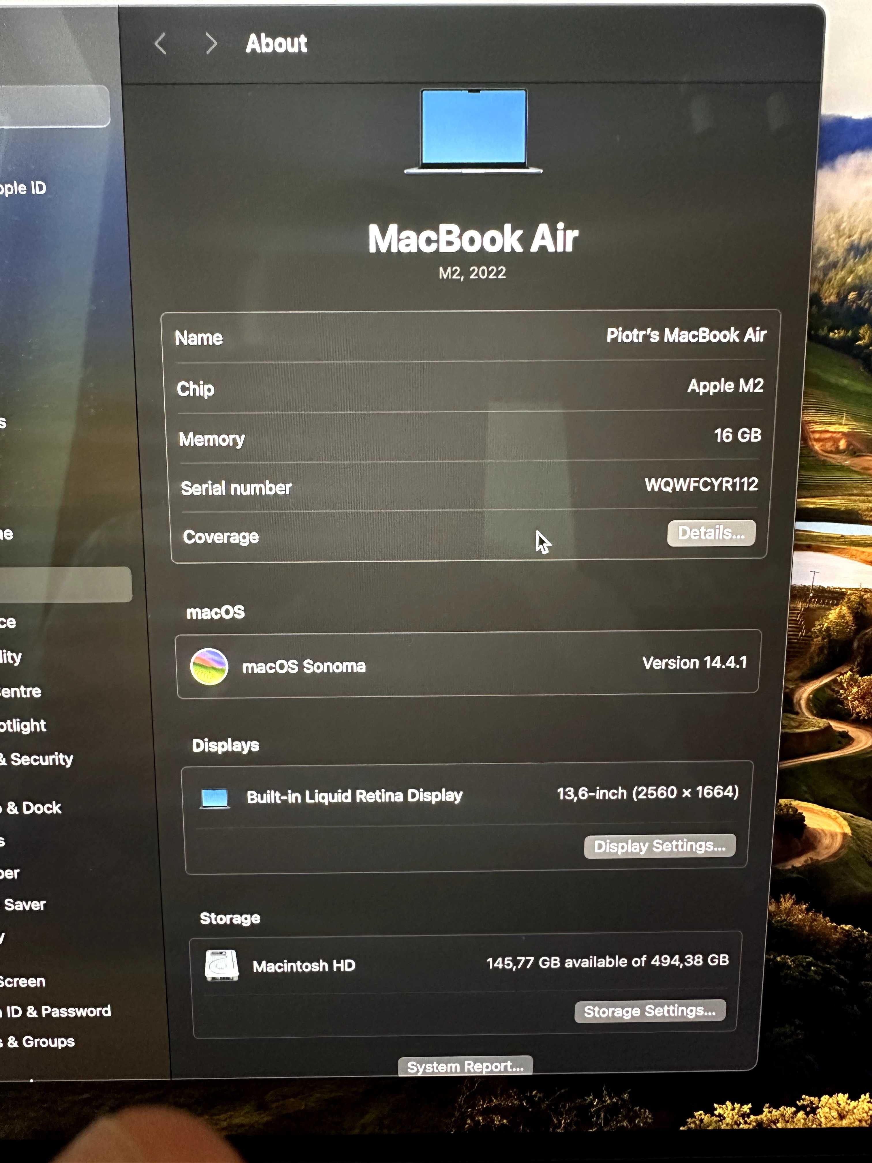 MacBook Air M2 13.6" 16GB/512GB SSD (MLY43ZE/A/R1)