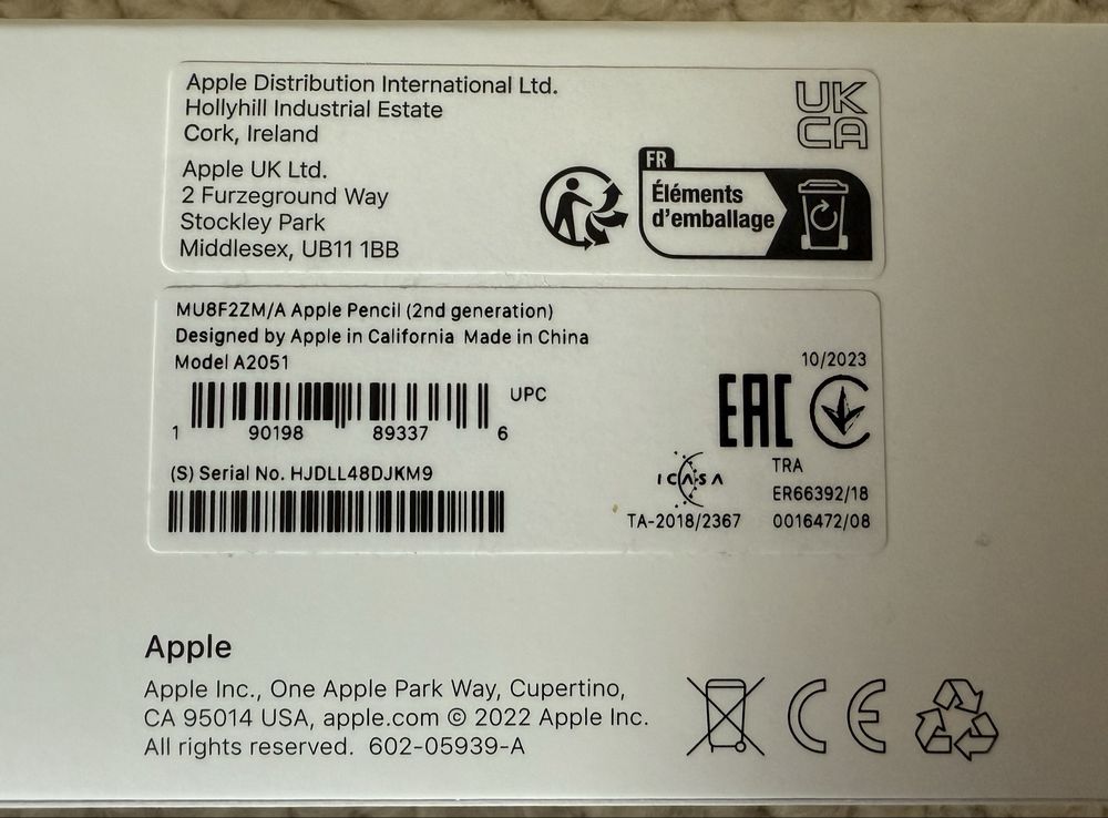 ORYGINALNY Apple Pencil 2 generacji - stan IDEALNY