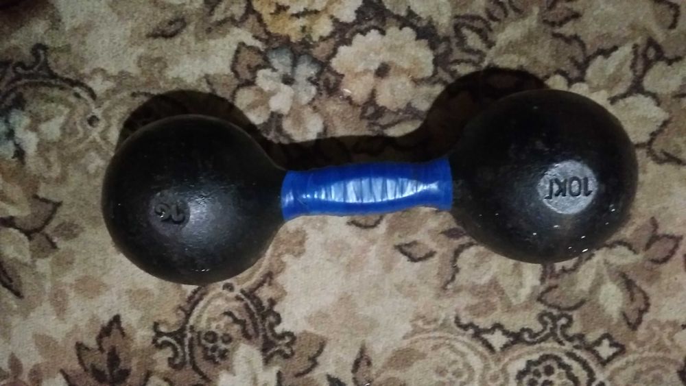 Гантели чугунные СССР 2 шт по 10 кг