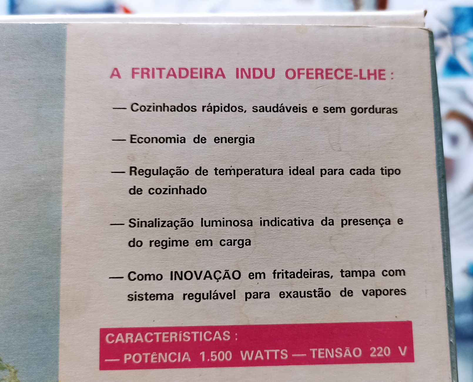 Fritadeira eléctrica nunca utilizada