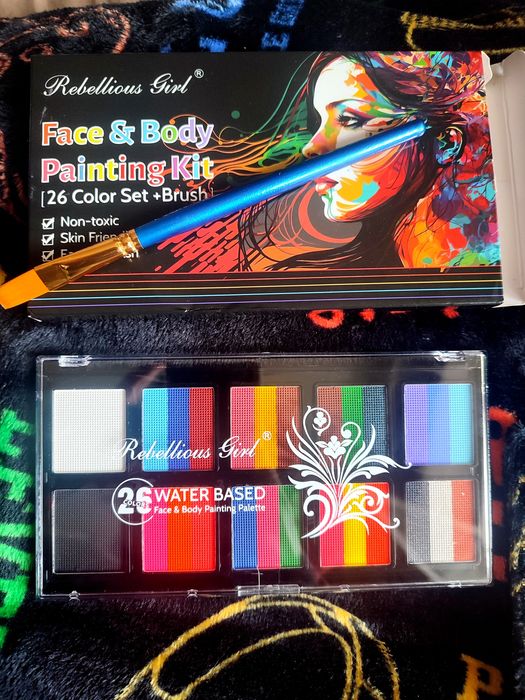 Фарба для аквагриму боді арт+ подарунок