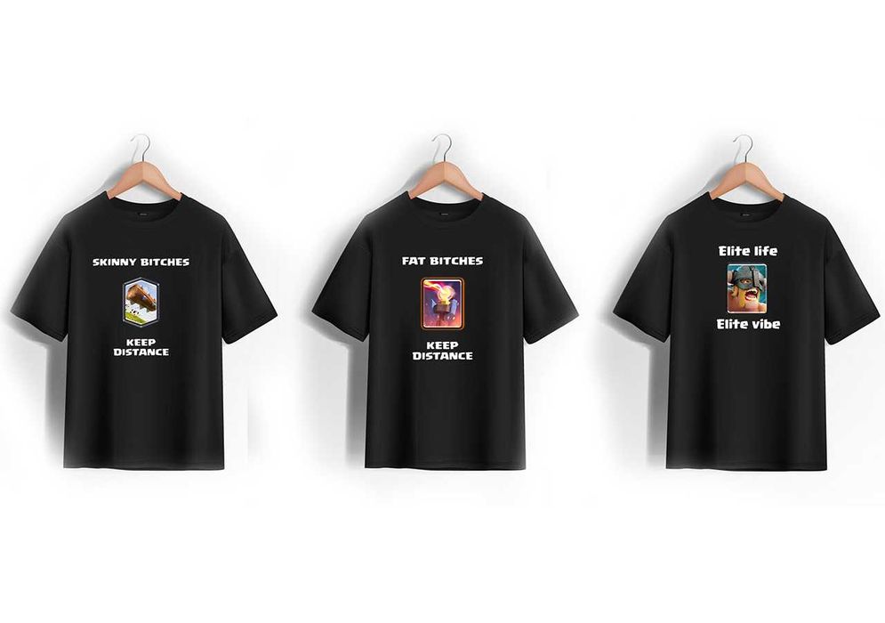 БАГАТО Футболок з Clash Royale, Gym, Tren та іншими мемами (M,L,XL)