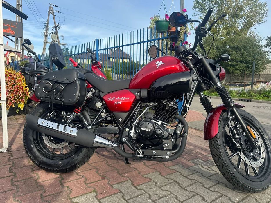 Romet Soft Chopper motocykl ROMET SOFT CHOPPER 125/11KM sakfy ,GRODZISK Okazja