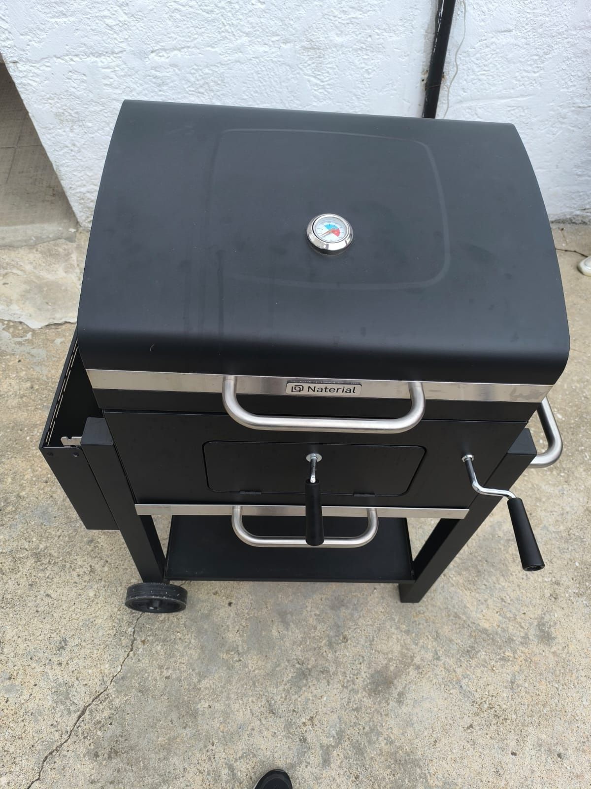 Barbecue a carvão 61x46 cm preto Naterial Centaurus