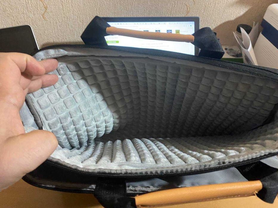 Сумка для ноутбука 17.3" дюйма, 3 зовнішні кишені, органайзер, чорна