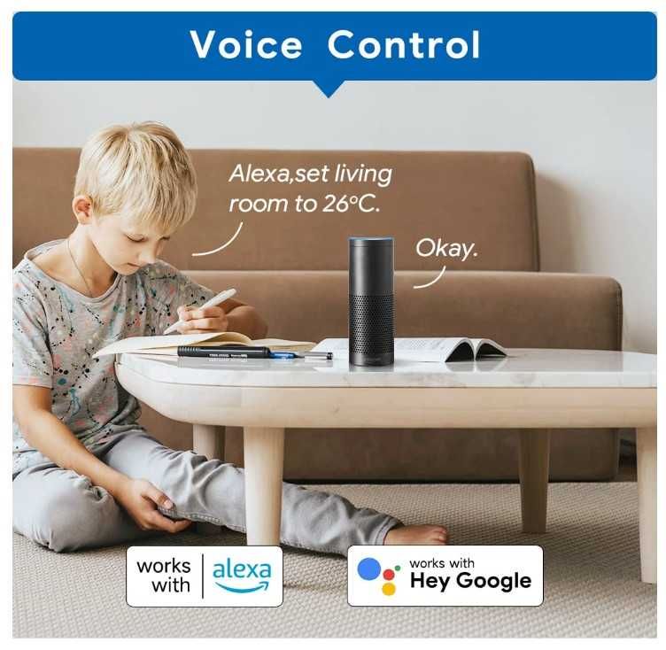 Inteligentny termostat Beok TDS75-WIFI-WPB, sterowanie kotłem gazowym