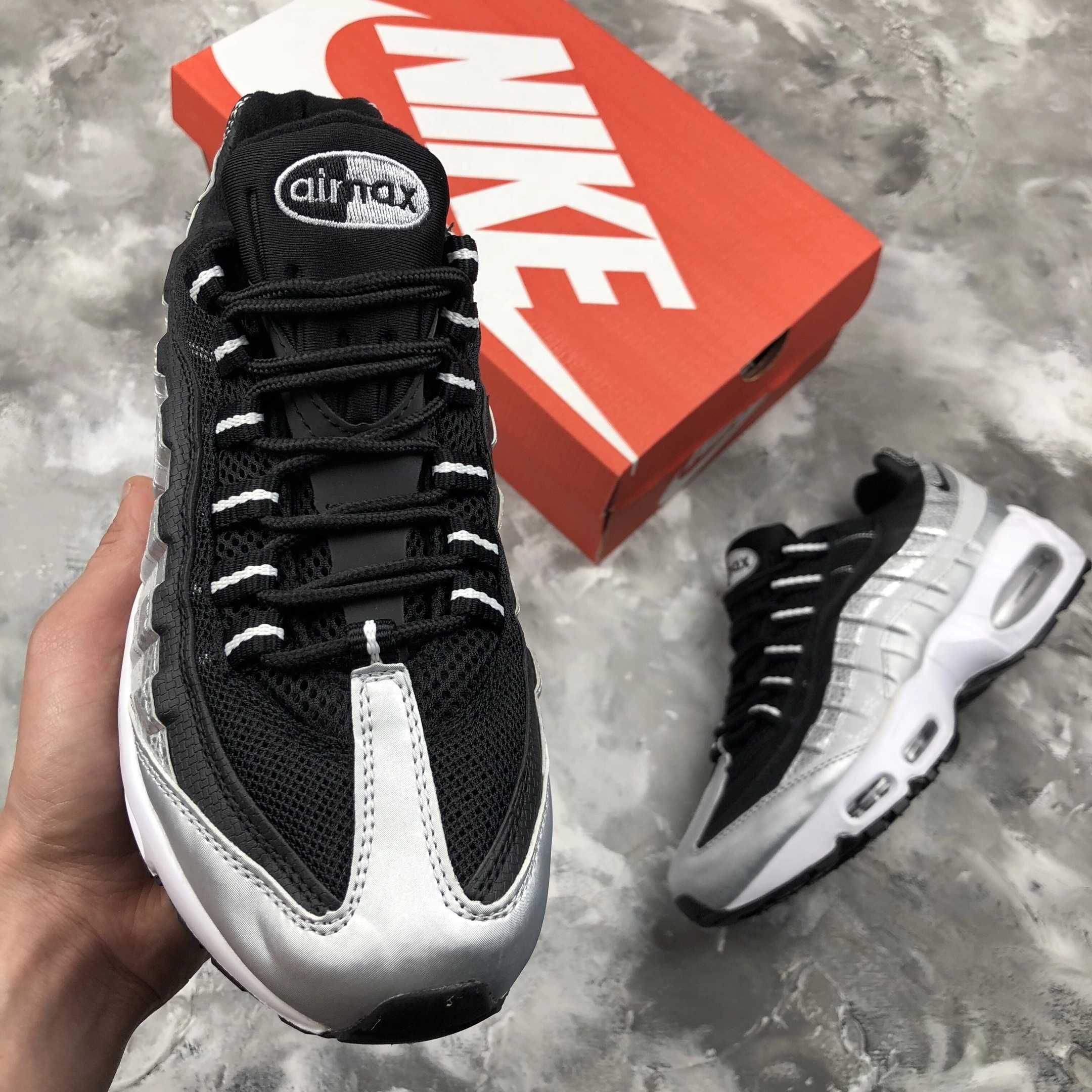 Кроссовки Nike Air Max женские Найк Аир Макс кожа Форс Nike Air Force