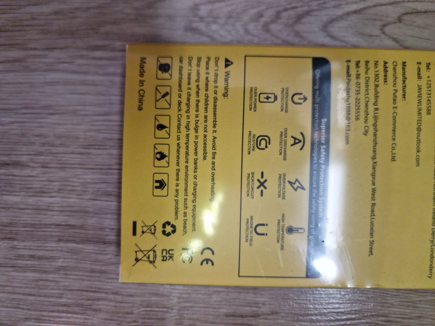 Powerbank Tuxinsun 20000mHa