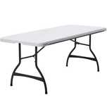 Aluguer - Mesa retangular branca dobrável -183x76x74cm - festas e even