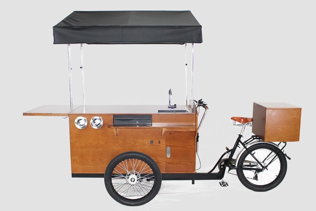 Nowy wózek elektryc kawowy gastronomiczny kawiarnia mobilna rower kawy