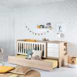 Berço evolutivo convertível com cama, 5 em 1