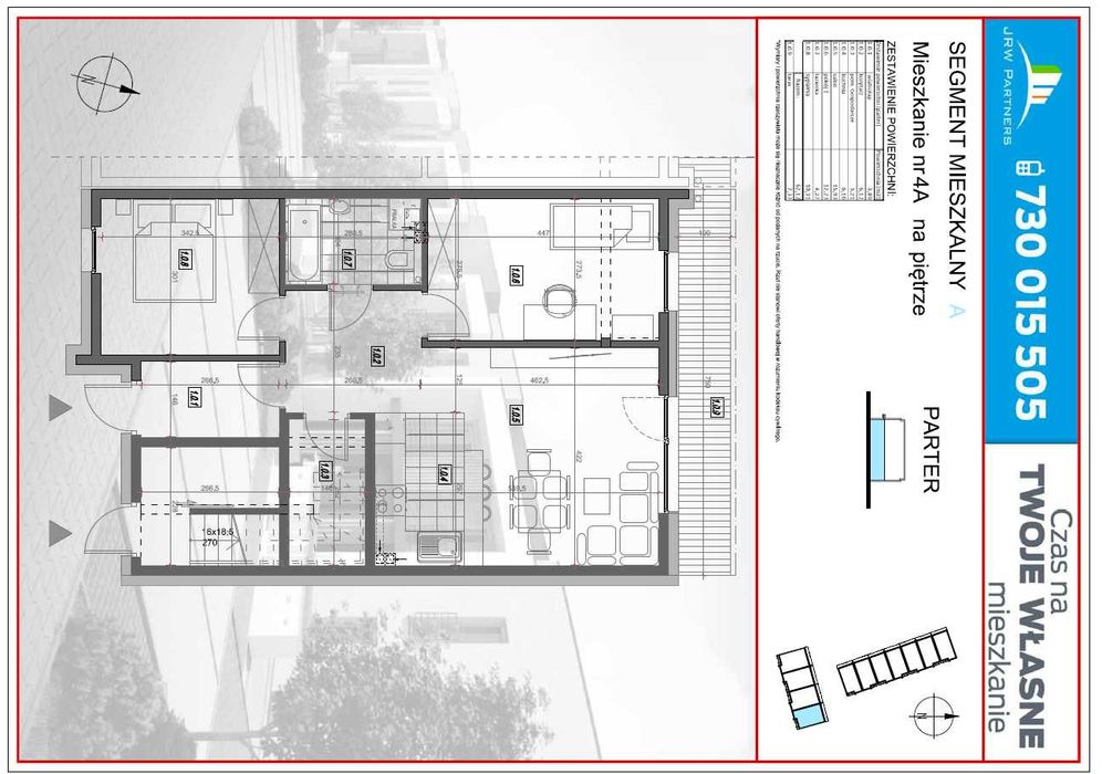 Apartament z ogródkiem, 3 pokoje, centrum Dębicy, do odbioru XII 2025r