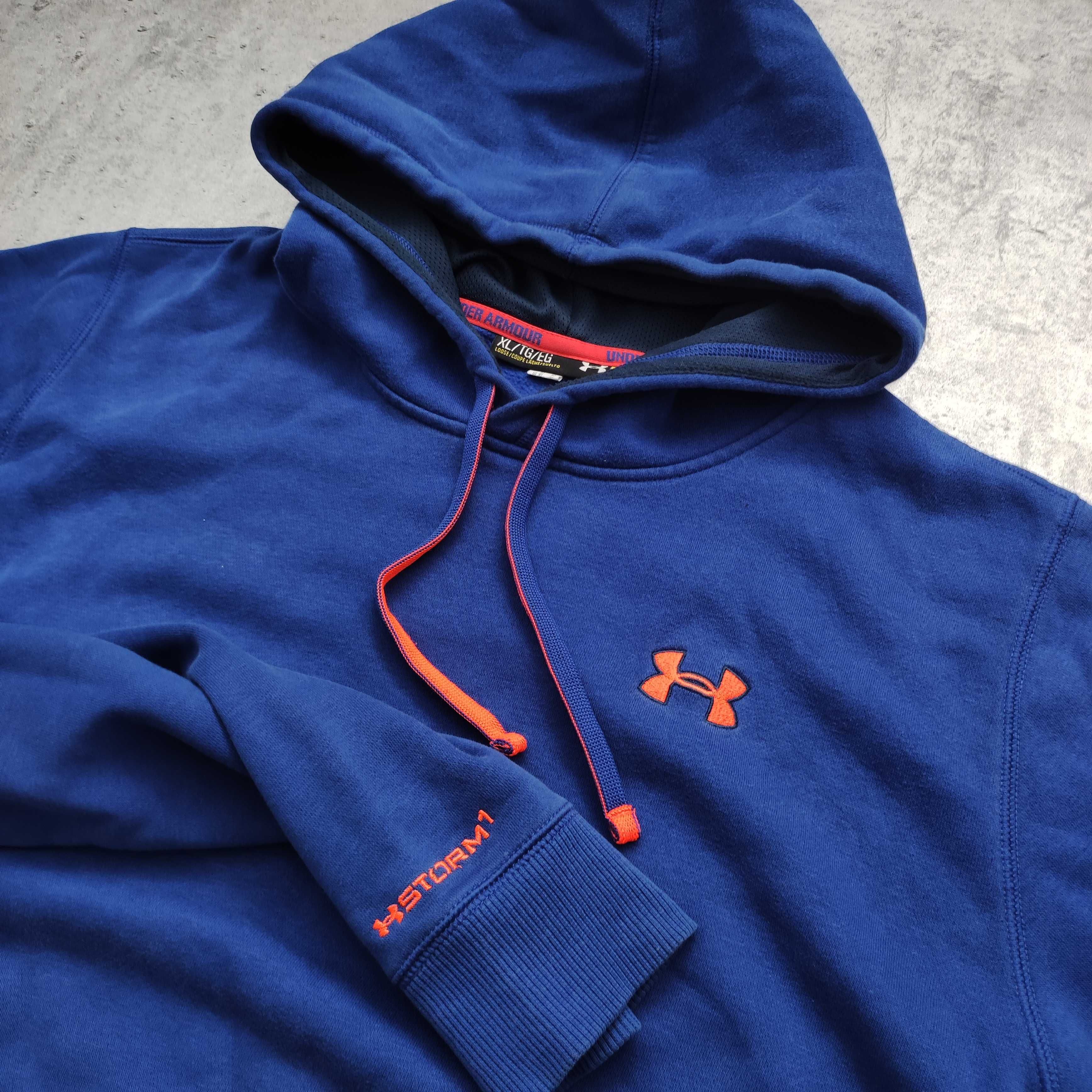 MĘSKA Bluza PREMIUM Hoodie z Kapturem Sportowa Bawełna Under Armour