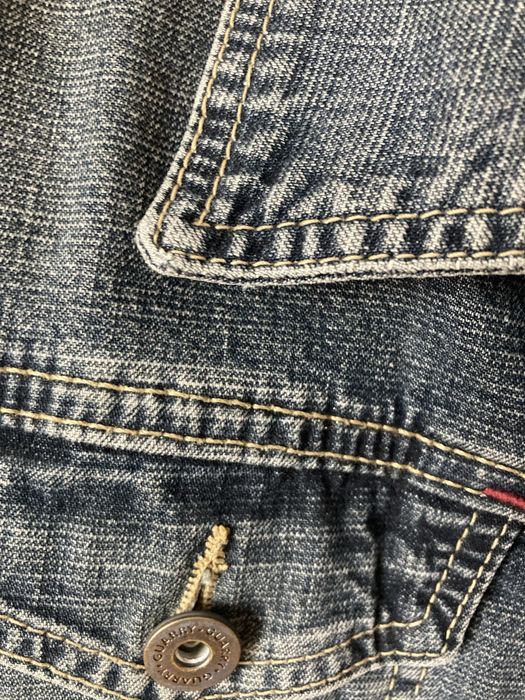 Джинсовая куртка короткая