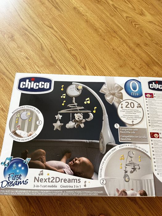 Мобіль на ліжечко Chicco "Next2Dreams" сірий