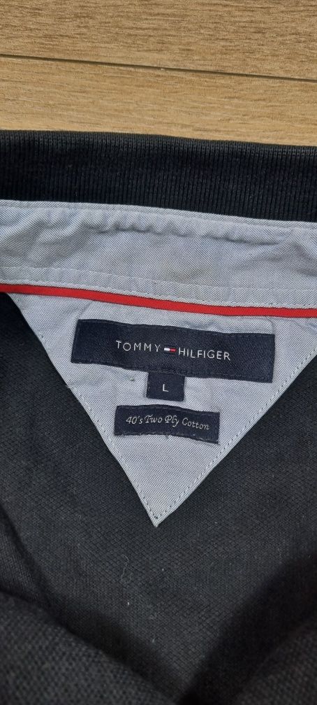 Koszulka polo męska Tommy Hilfiger, polówka, TH, logo, premium