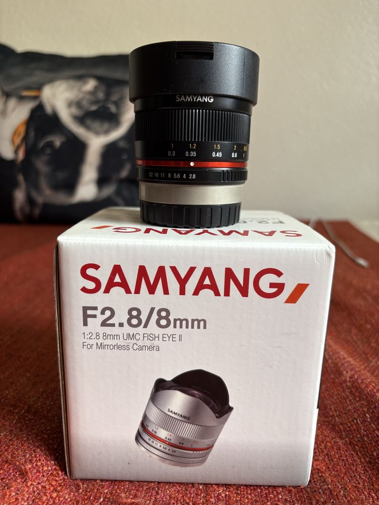 Lente samyang 8mm f 2.8 fuji