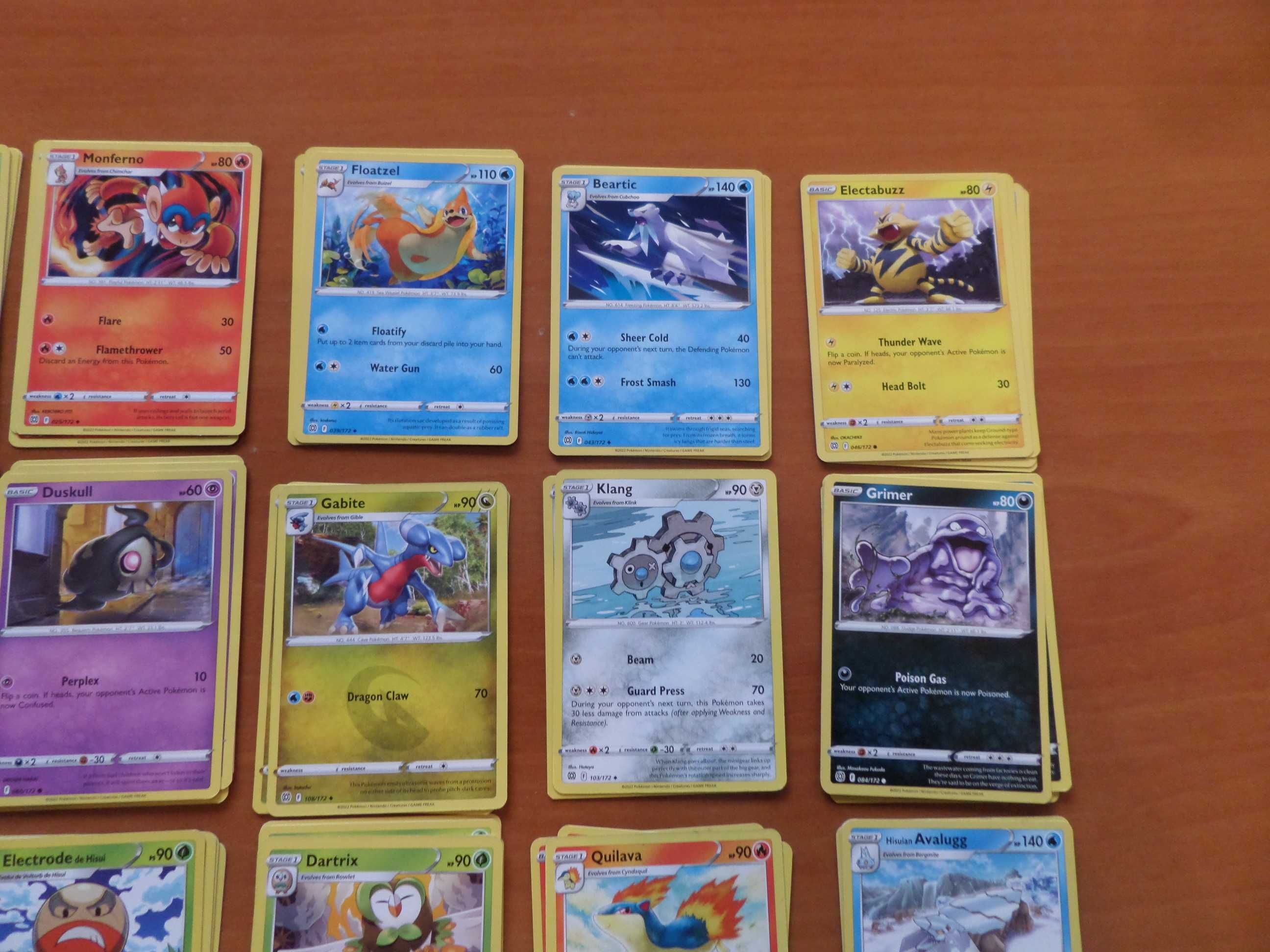 CL# - Lote de 117 Cartas Pokemon Novas + 7 Energias