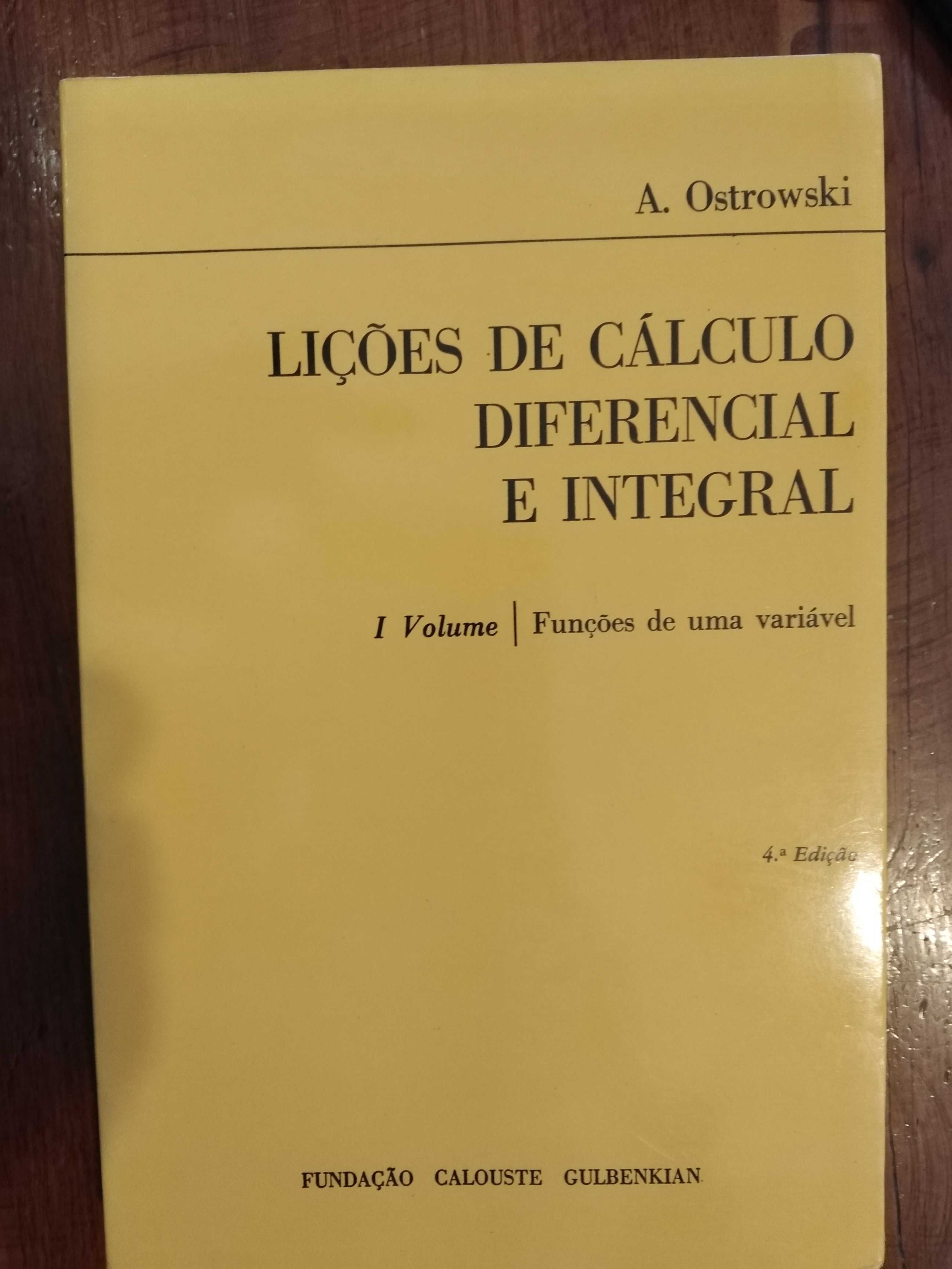 A. Ostrowski - Lições de cálculo diferencial e integral I vol.