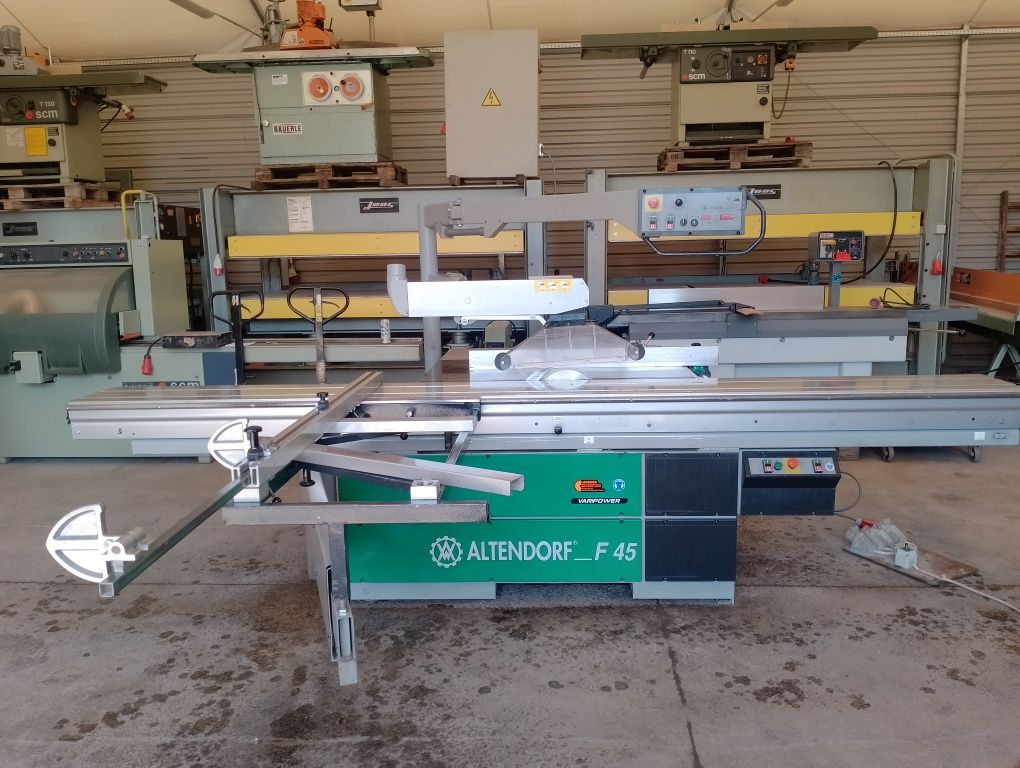 Piła formatowa Altendorf F45 wózek 380 cm podcinaka