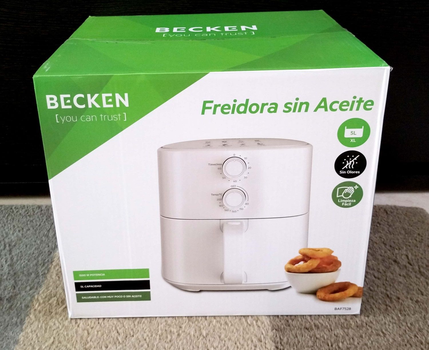 Air fryer/Fritadeira sem óleo-Becken-NOVA