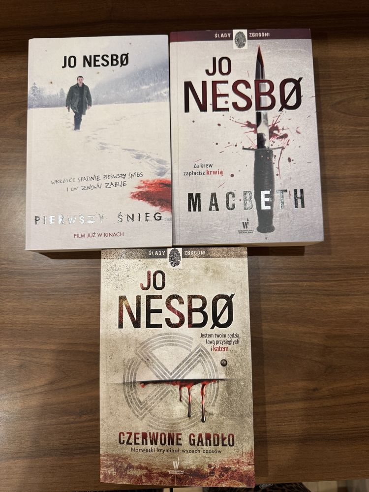 Jo Nesbo - Pierwszy śnieg + Macbeth + Czerwone Gardło