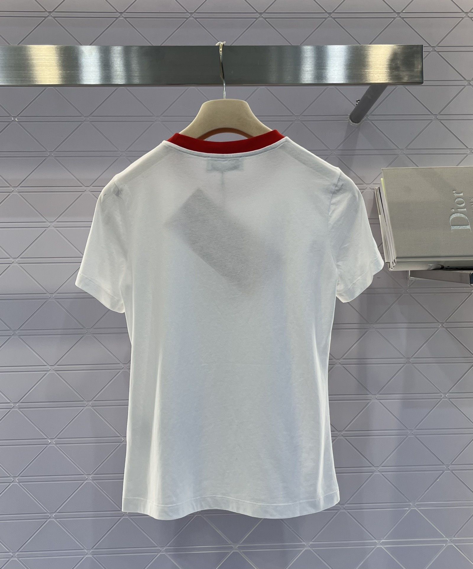MIU MIU® Luksusowy T-shirt ekskluzywna bluzka logowana markowa bluza