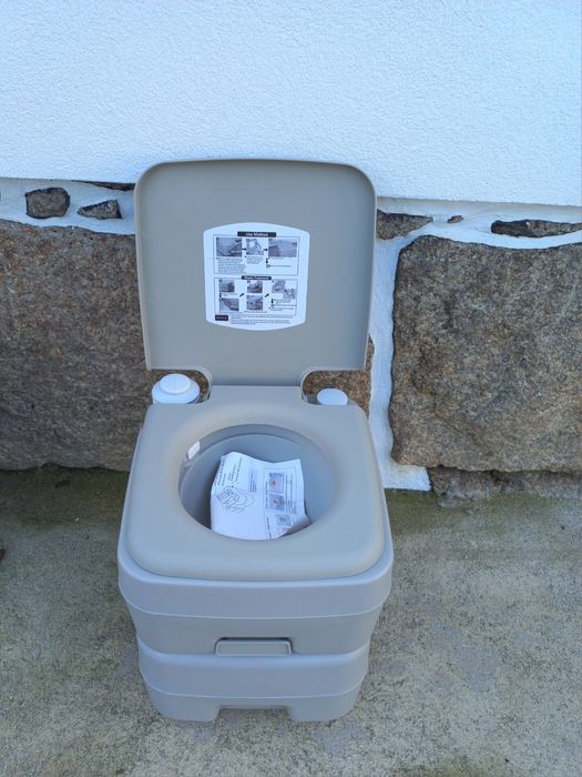 Sanita Portátil Nova 20L 41,5x36,5x42 cm Cinza