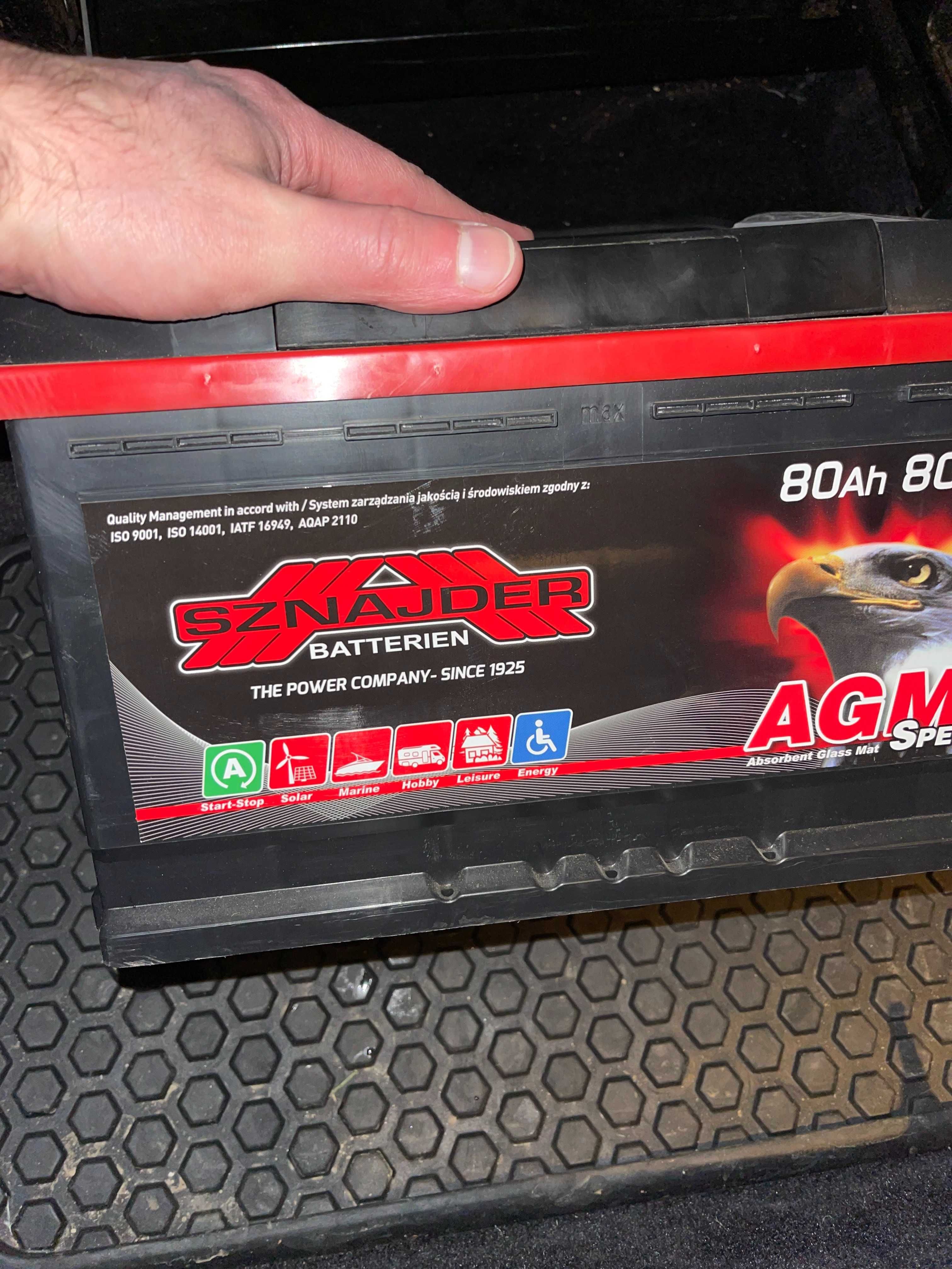 Продам новий акумулятор SZNAJDER AGM 80Ah 800A R+ (L4) (580 02)