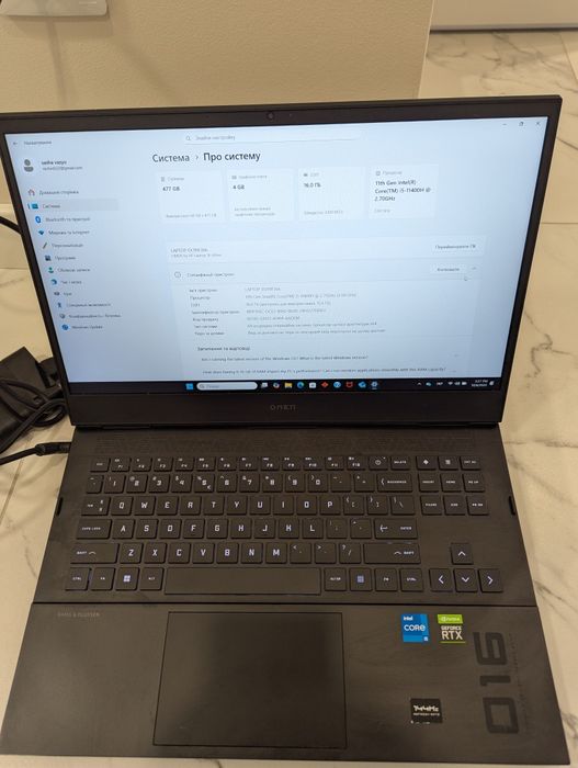 HP Omen B-0xxx 16 ноутбук