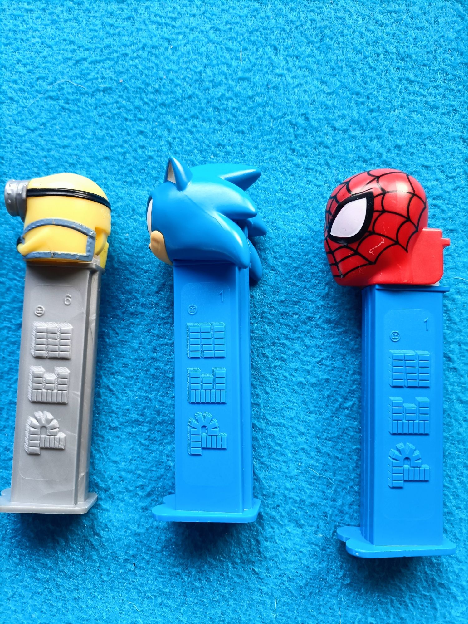 Lote 3 paez Sonic Spiderman Minions