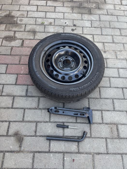 Koło zapasowe dojazdowe 185/60r15 et43 5x110 lewarek klucz Opel fiat