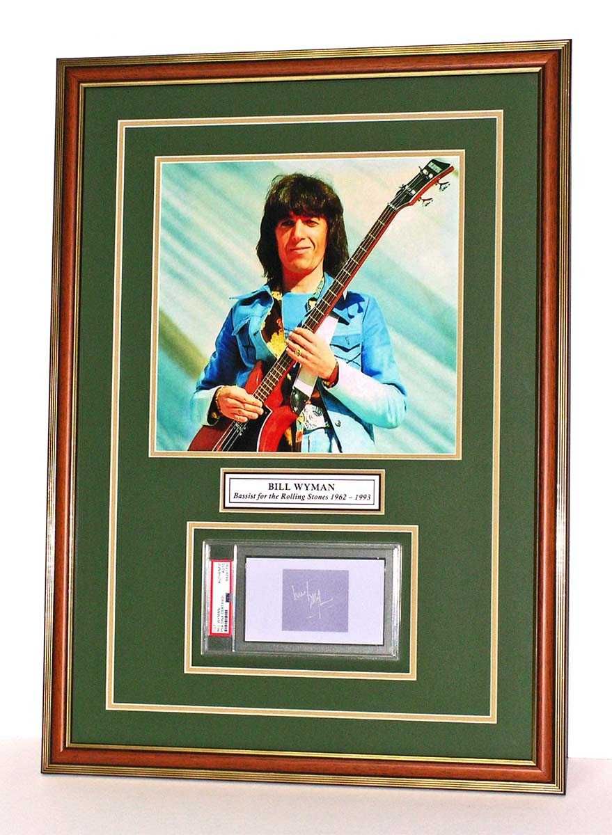 Bill Wyman Autograf The Rolling Stones Hit w oprawie