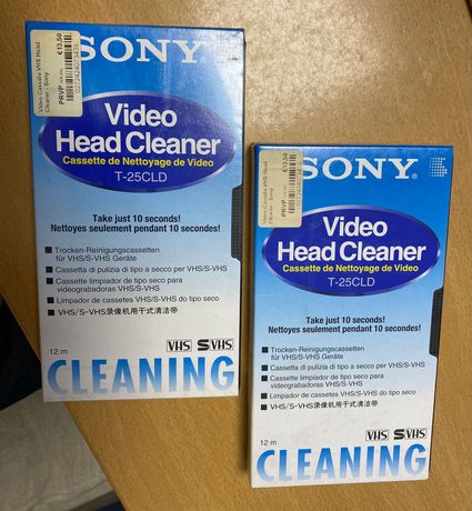 Videocassete VHS Head Cleaner Sony