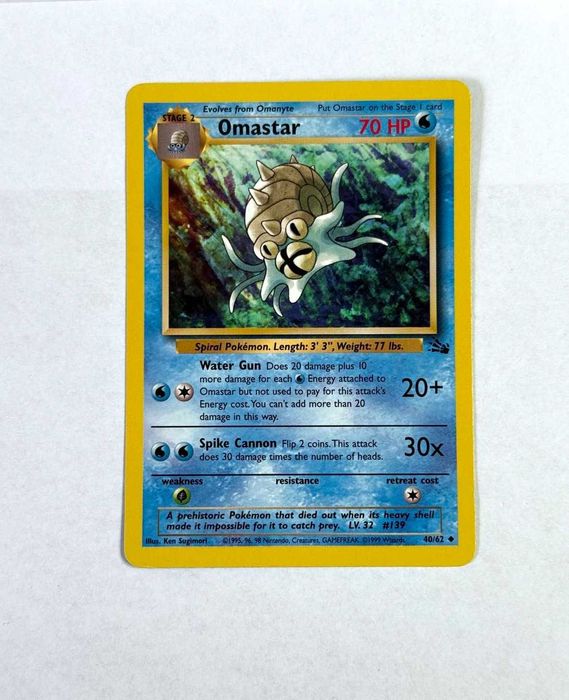 Cartas Originais Pokémon TCG - Edição Fossil