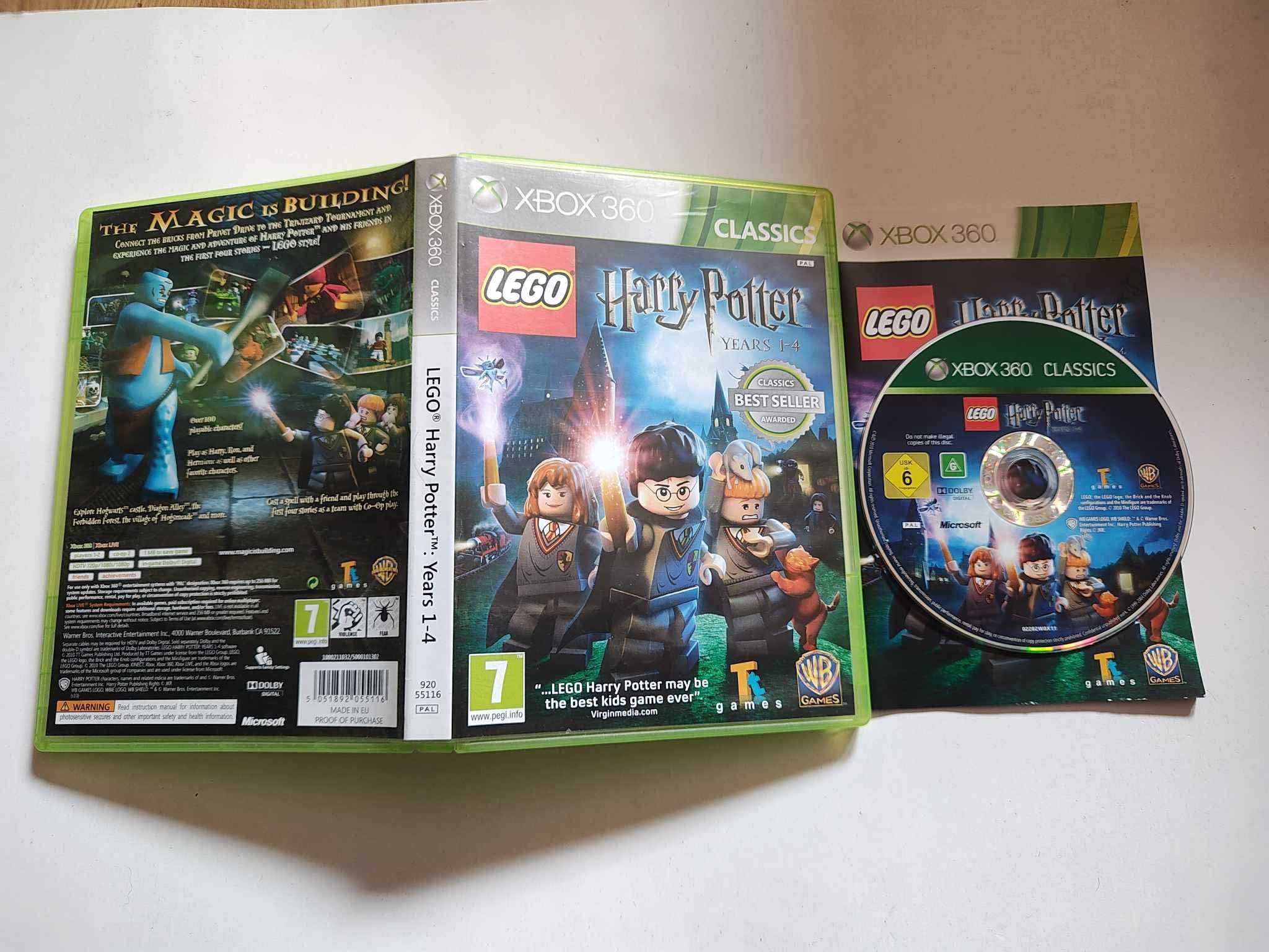Xbox 360 gra lego Harry Potter years 1-4