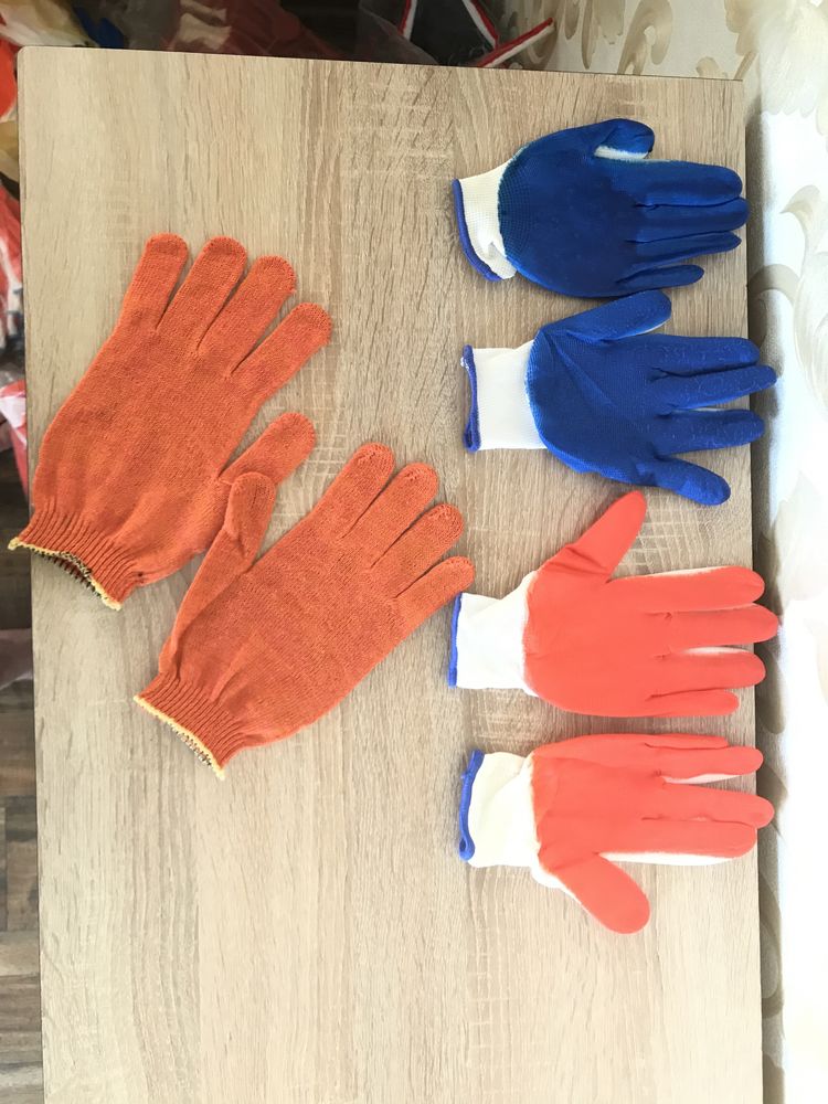 Продам синтетичні та трап‘яні робочі рукавички