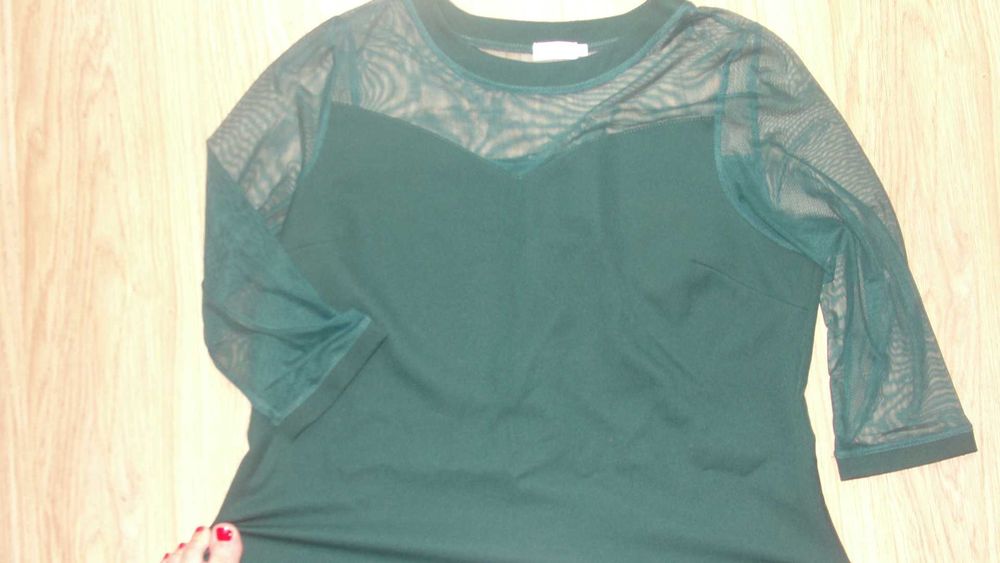 sukienka zielen butelkowa