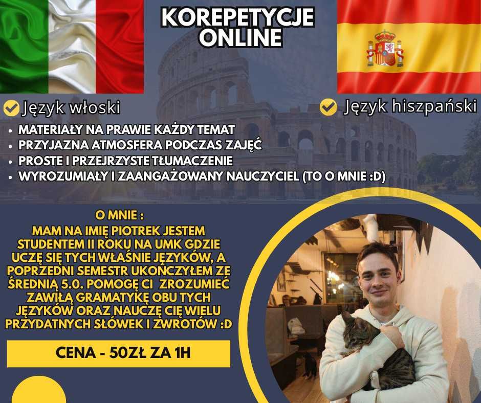 Język hiszpański korepetycje online