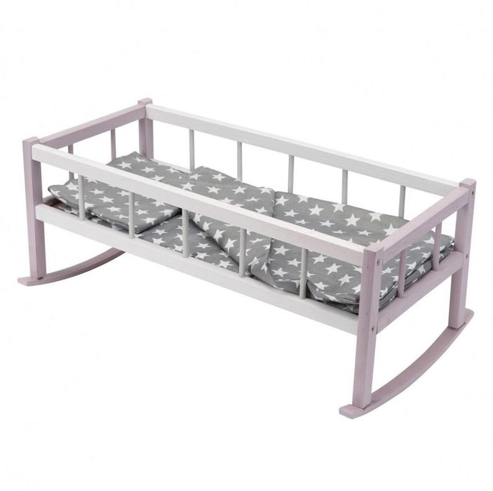 Kołyska dla lalek z pościelą MIX ,315x650 mm